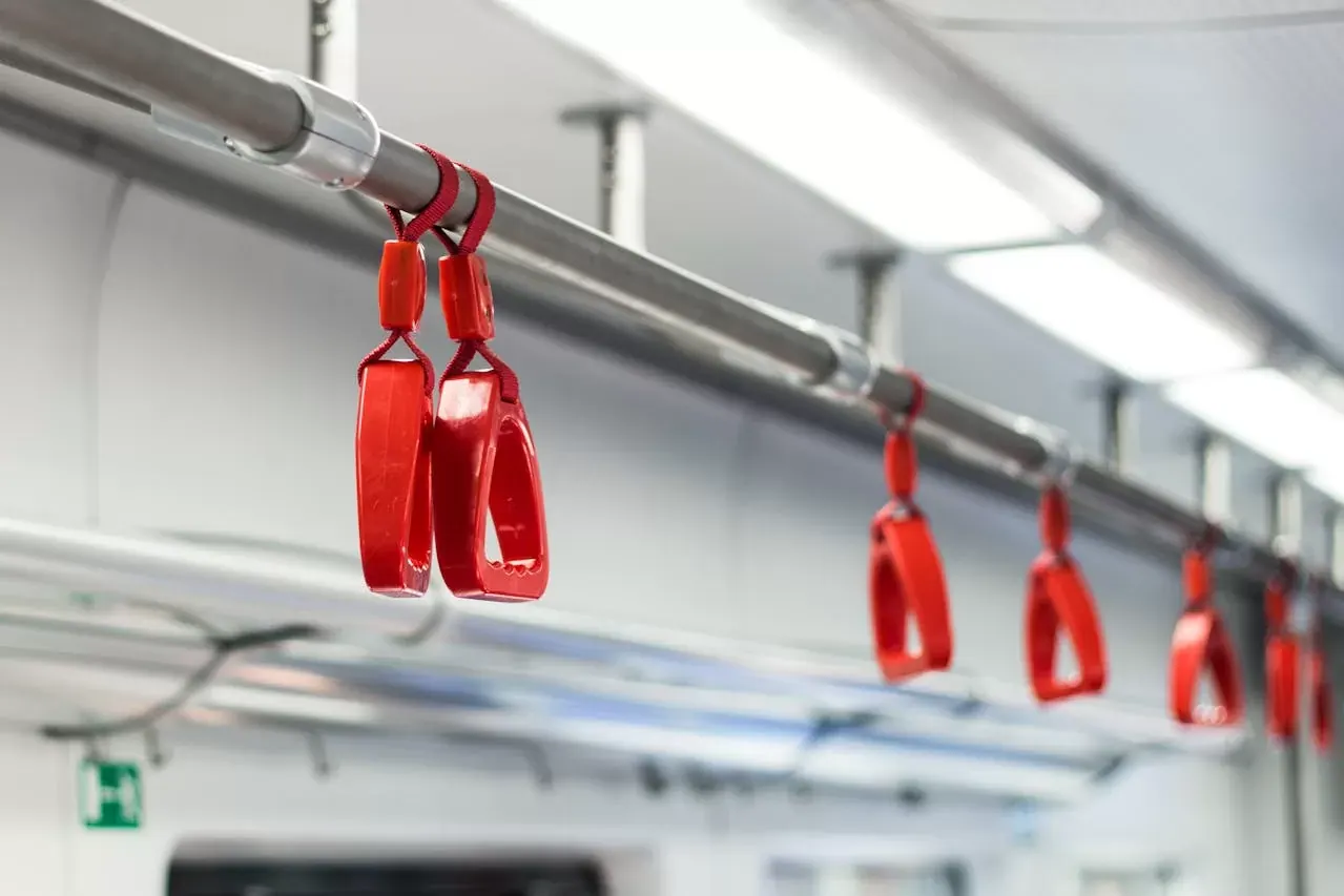 Train handrails